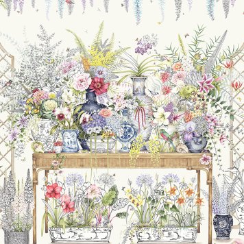 Pierre Frey Pierre Frey La ceremonie fleurie - FP909001 Pierre Frey Pierre Frey La ceremonie fleurie - FP909001