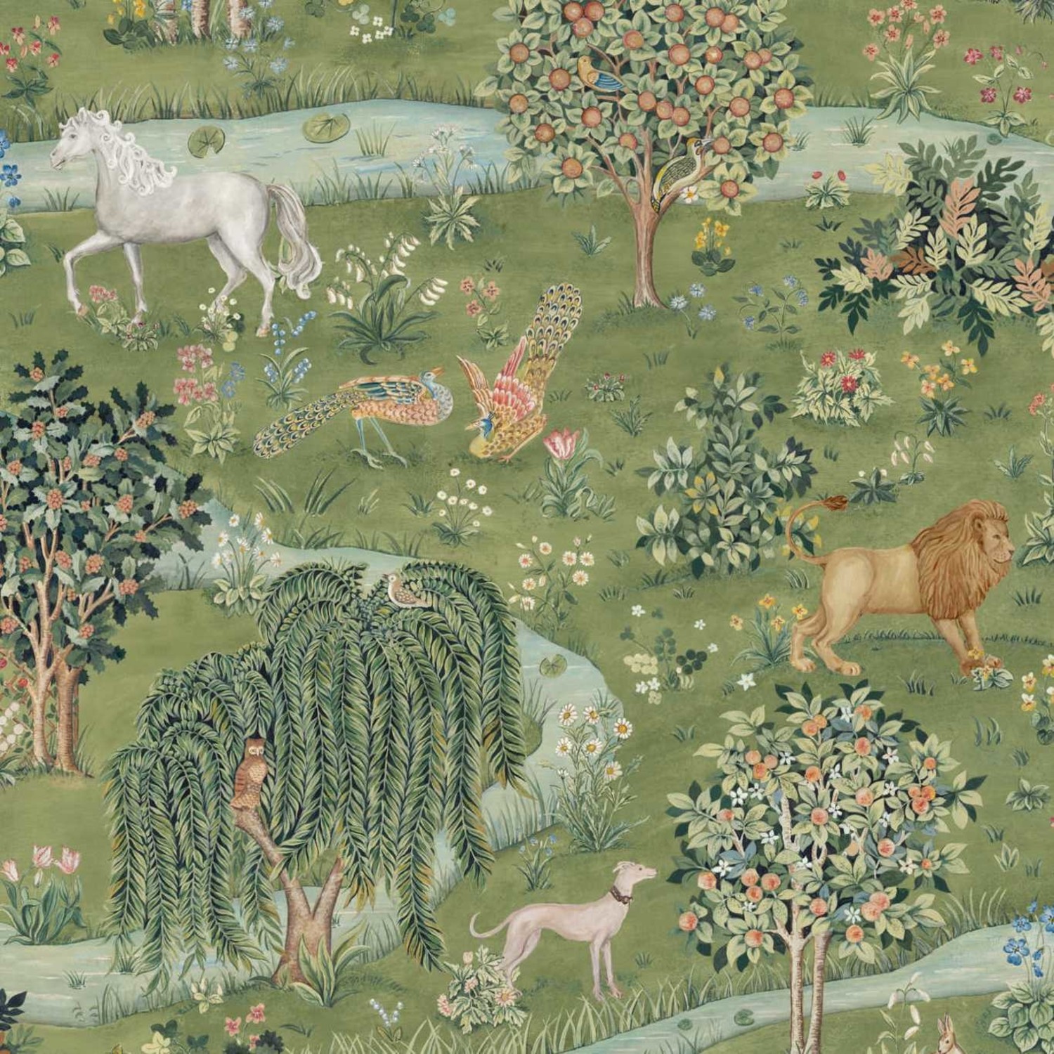 Deoxy.Hb'ページ Morris & Co - 217055 | Luxury Wallpaper Online | Free Shipping
