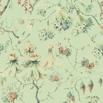 Mind The Gap Mind The Gap Grandma's Tapestry Green - WP30019 Mind The Gap Mind The Gap Grandma's Tapestry Green - WP30019