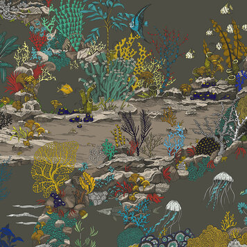 Josephine Munsey Josephine Munsey Underwater Jungle Graphite & Jewel - JMW-100302 Josephine Munsey Josephine Munsey Underwater Jungle Graphite & Jewel - JMW-100302