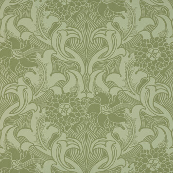 Little Greene Little Greene Dahlia Scroll - 0263DAPEAGR Little Greene Little Greene Dahlia Scroll - 0263DAPEAGR