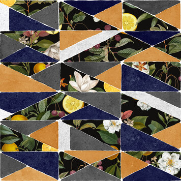 Tres-Tintas Tres Tintas behang Hidden Fruits Ocher - PL5005-2 Tres-Tintas Tres Tintas behang Hidden Fruits Ocher - PL5005-2