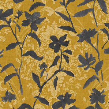 Tres-Tintas Tres Tintas behang Blooming Damask Grey - PL5002-4 Tres-Tintas Tres Tintas behang Blooming Damask Grey - PL5002-4