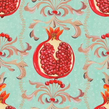 Mind The Gap Mind the Gap wallpaper Melagranata Azzurro - WP20847 Mind The Gap Mind the Gap wallpaper Melagranata Azzurro - WP20847