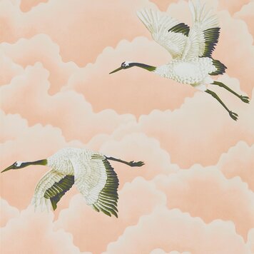 Harlequin Harlequin wallpaper Cranes In Flight Blush - 111232 Harlequin Harlequin wallpaper Cranes In Flight Blush - 111232