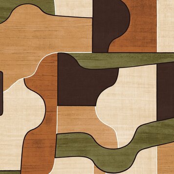 Casamance Casamance behang Modernismo Ambre/kaki - 76820304 Casamance Casamance behang Modernismo Ambre/kaki - 76820304