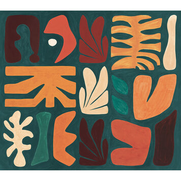 Casamance Casamance paneel Jorge Pétrole/garance - 76863568 Casamance Casamance paneel Jorge Pétrole/garance - 76863568