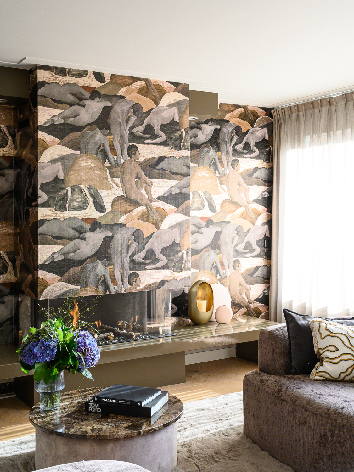 Meet the team De Mooiste Muren - Veerle Bakker woonkamer