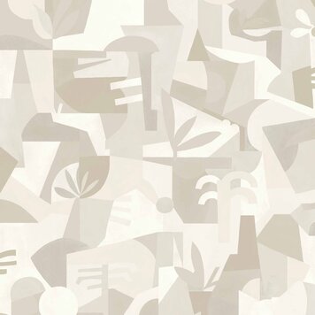 Tres-Tintas Tres Tintas behang Tahití Expression White - NP5101-6 Tres-Tintas Tres Tintas behang Tahití Expression White - NP5101-6