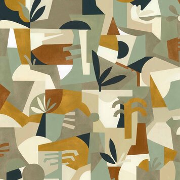 Tres-Tintas Tres Tintas wallpaper Tahití Expression Green - NP5101-3 Tres-Tintas Tres Tintas wallpaper Tahití Expression Green - NP5101-3