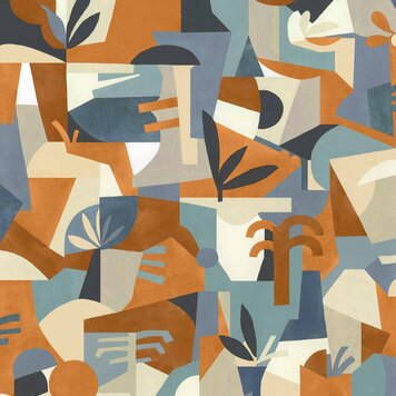 Tres-Tintas Tres Tintas wallpaper Tahití Expression Blue - NP5101-2 Tres-Tintas Tres Tintas wallpaper Tahití Expression Blue - NP5101-2