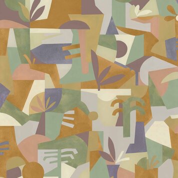 Tres-Tintas Tres Tintas behang Tahití Expression Mallow - NP5101-5 Tres-Tintas Tres Tintas behang Tahití Expression Mallow - NP5101-5