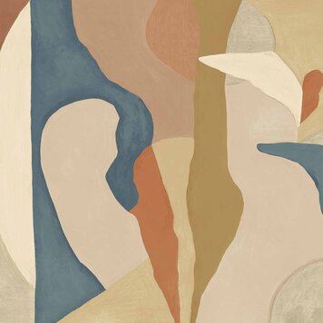 Tres-Tintas Tres Tintas paneel Abstract Mex Blue - M5103-2 Tres-Tintas Tres Tintas paneel Abstract Mex Blue - M5103-2