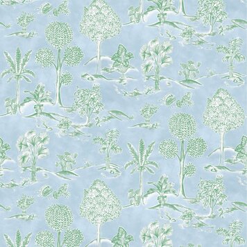Osborne & Little Osborne & Little wallaper Karuna Sky / Leaf - W8033-02 Osborne & Little Osborne & Little wallaper Karuna Sky / Leaf - W8033-02