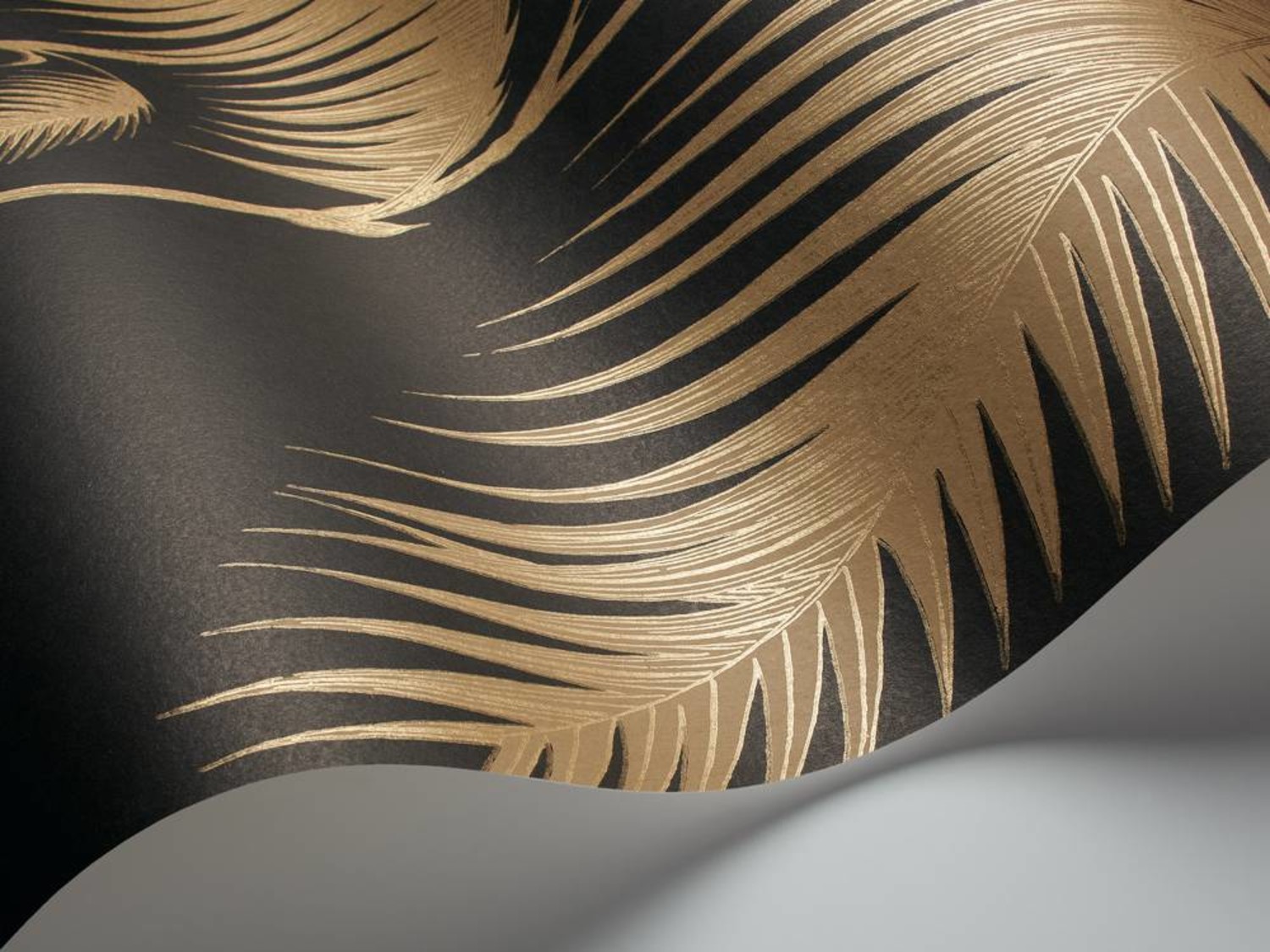 Goede Cole and Son Palm Leaves Zwart En Goud 66/2014 - De Mooiste Muren YH-97