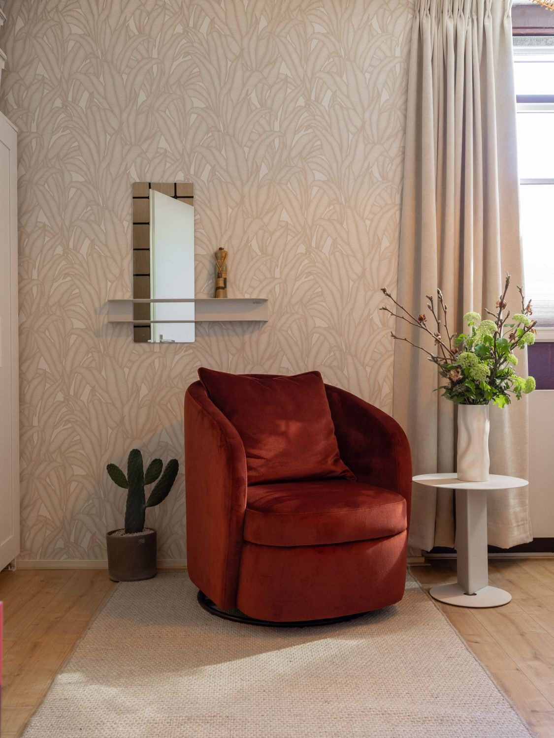 De grote huis verbouwing X De Mooiste muren zithoekje