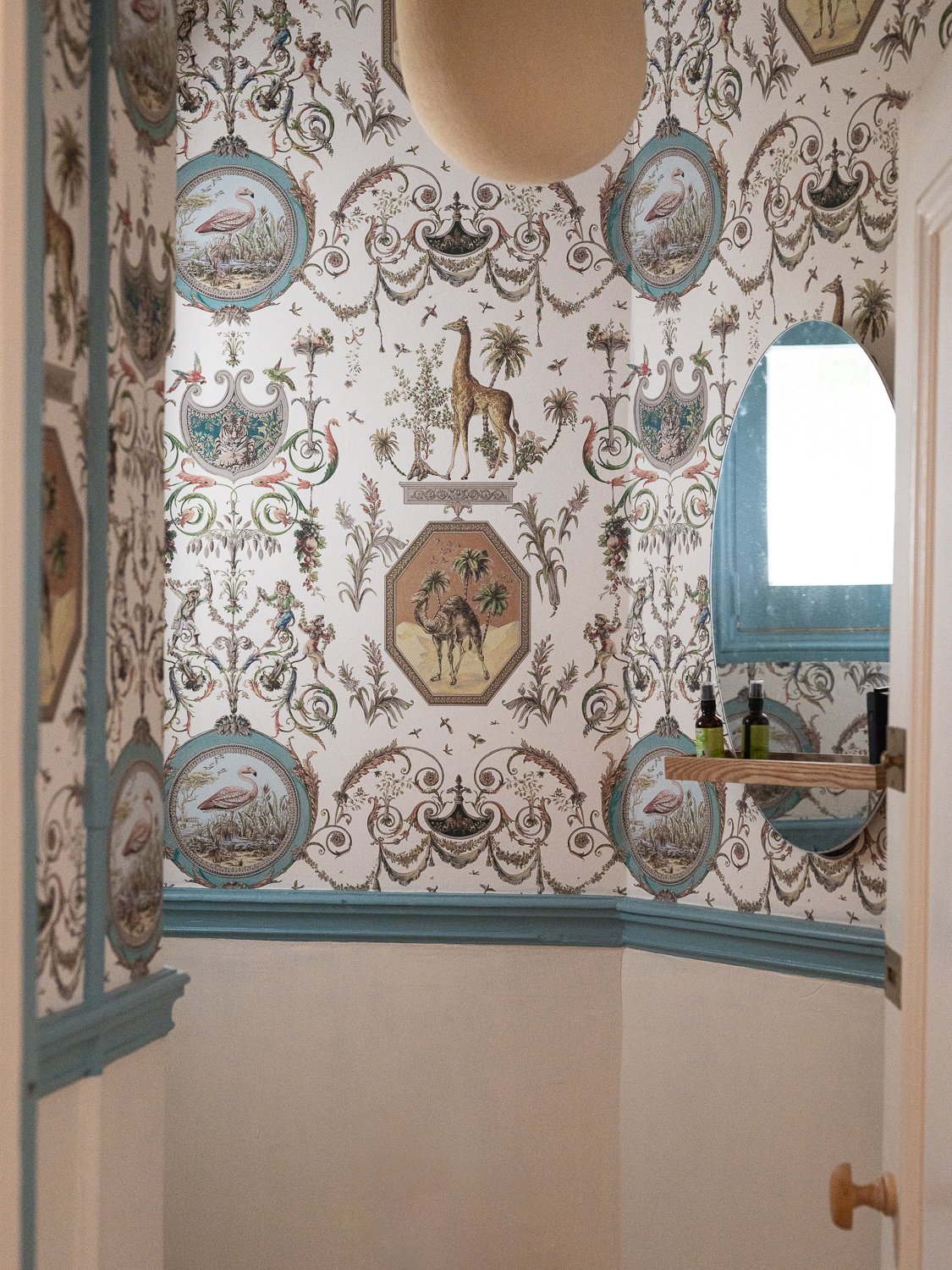 De Mooiste Muren behang in toilet