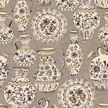 Tres-Tintas Tres Tintas behang Fajalauzas Grey - SO5204-6 Tres-Tintas Tres Tintas behang Fajalauzas Grey - SO5204-6