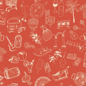 Tres-Tintas Tres Tintas wallpaper Souvenirs Red - SO5205-2 Tres-Tintas Tres Tintas wallpaper Souvenirs Red - SO5205-2