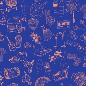 Tres-Tintas Tres Tintas behang Souvenirs Scarlet - SO5205-5 Tres-Tintas Tres Tintas behang Souvenirs Scarlet - SO5205-5