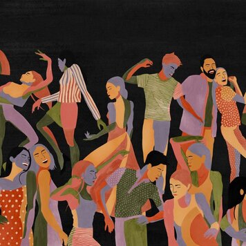 Tres-Tintas Tres Tintas paneel Verbena Black - M5201-5 Tres-Tintas Tres Tintas paneel Verbena Black - M5201-5