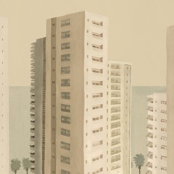 Tres-Tintas Tres Tintas paneel Benidorm Beige - M5202-2 Tres-Tintas Tres Tintas paneel Benidorm Beige - M5202-2