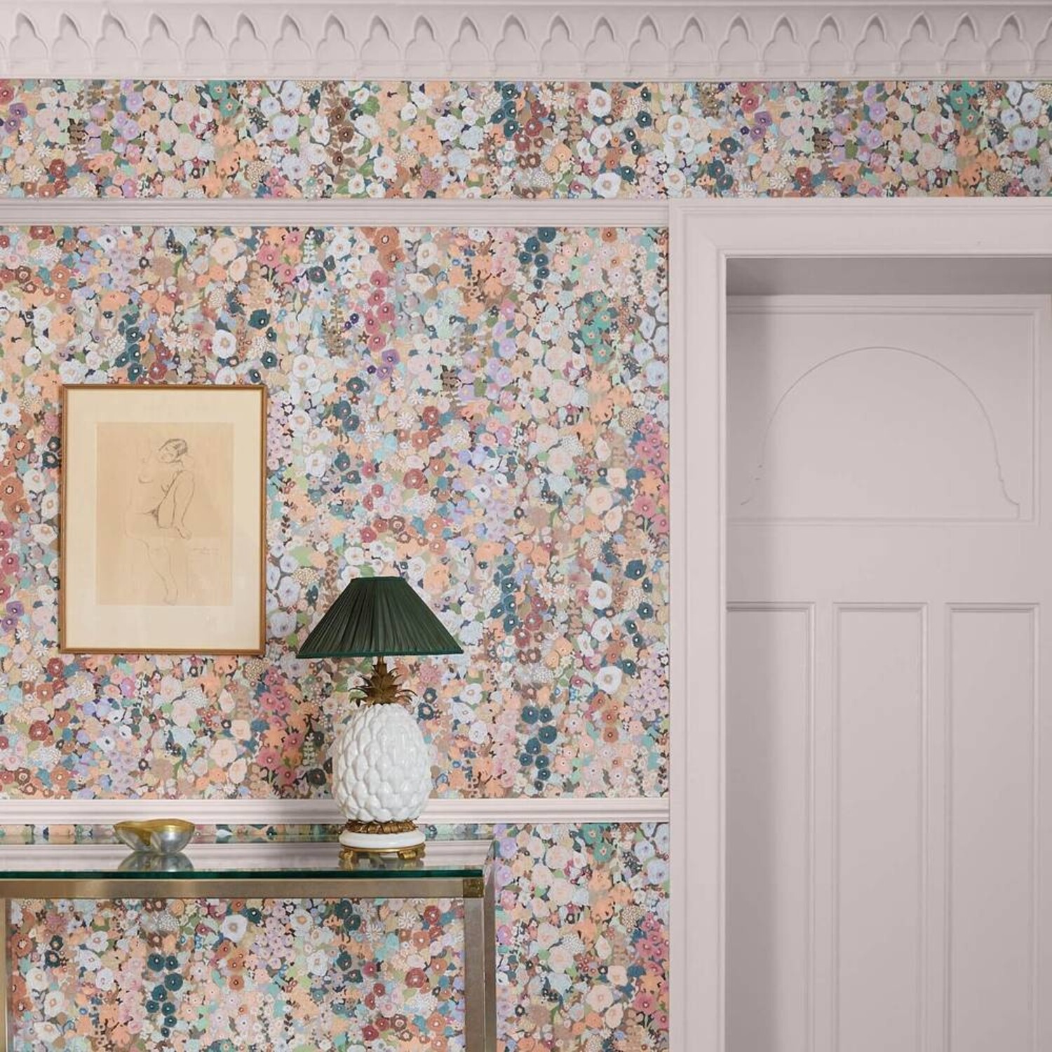 House of Hackney Hollyhocks | Luxury Wallpaper Online | Free Shipping