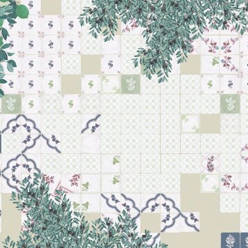 Tres-Tintas Tres Tintas paneel Rajoles - M3704-1 Tres-Tintas Tres Tintas paneel Rajoles - M3704-1