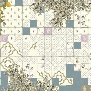 Tres-Tintas Tres Tintas paneel Rajoles - M3704-2 Tres-Tintas Tres Tintas paneel Rajoles - M3704-2