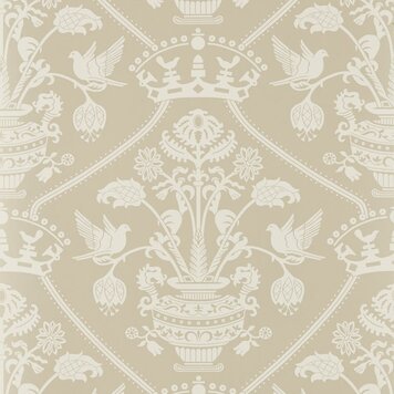 Sanderson Sanderson wallpaper Highgrove Damask Gritstone - 217503 Sanderson Sanderson wallpaper Highgrove Damask Gritstone - 217503
