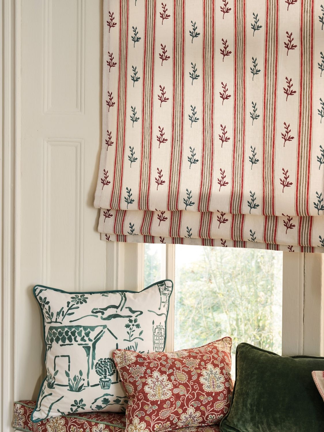 Nina Campbell vouwgordijn bij de Mooiste Muren