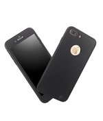 HEM Full Body Cover Case Zwart 360 graden Iphone 7 Plus / 8 Plus Zwart / Met Stylus Pen