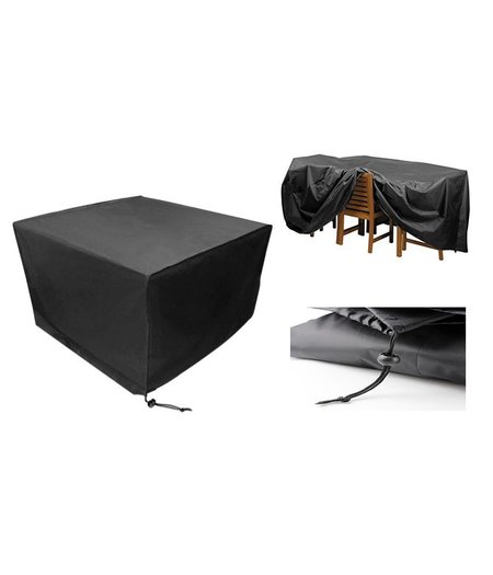 CUHOC CUHOC Tuinset hoes 120x120x74 Zwart