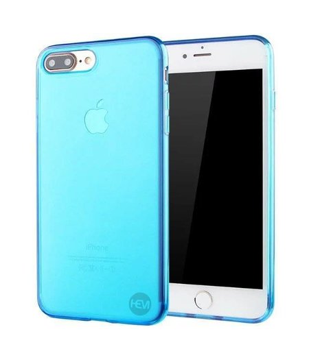 HEM HEM Siliconen Hoesje - iPhone 7 / 8 / SE (2020 & 2022) - Blauw Transparant