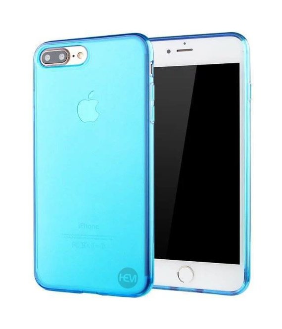 HEM HEM iPhone 7 / 8 / SE (2020 & 2022) blauw siliconenhoesje transparant siliconenhoesje / Siliconen Gel TPU / Back Cover / Hoesje Iphone 7 / 8 / SE (2020 & 2022) blauw doorzichtig