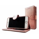 HEM Apple iPhone X / XS - Rose Gold Leren Portemonnee Hoesje - Lederen Wallet Case TPU meegekleurde binnenkant- Book Case - Flip Cover - Boek - 360º beschermend Telefoonhoesje