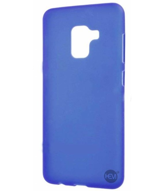 HEM Blauwe Siliconen Gel TPU / Back Cover / hoesje Samsung A5 / A8 2018