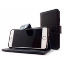 HEM  Samsung S10 Plus - Antique Black Leren Portemonnee Hoesje - Lederen Wallet Case TPU meegekleurde binnenkant- Book Case - Flip Cover - Boek - 360º beschermend Telefoonhoesje
