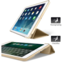 HEM HEM iPad Hoes geschikt voor iPad Air / Air 2 / 9.7 2017 / 9.7 2018 - Book Cover Siliconen - Vouwbaar - Goud - Met Stylus Pen - iPad Air Hoes - iPad Air 2 Hoes - iPad 9.7 2017 Hoes - iPad 9.7 2018 Hoes