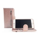 HEM  Samsung S10E - Rosé Gold Leren Rits Portemonnee Hoesje - Lederen Wallet Case TPU meegekleurde binnenkant- Book Case - Flip Cover - Boek - 360º beschermend Telefoonhoesje