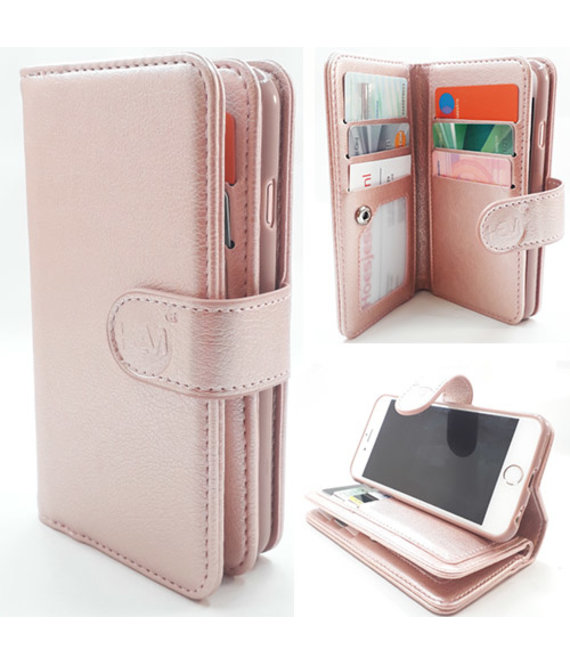 Bemiddelaar geroosterd brood Onze onderneming Apple iPhone 6/6S - Rose Gold - Pasjeshouder-Walletcase - Hoesjesweb.nl