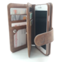 HEM Apple iPhone X/XS - Bronzed Brown - Pasjeshouder - Telefoonhoesje met extra flap voor 9 pasjes