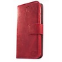 HEM HEM iPhone 7 Plus / 8 Plus Suede look gevlamd rood boekhoesje met vakje voor pasjes geld en een fotovakje en polsbandje