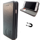 HEM Samsung Galaxy S9 Plus - Antique Black Ultra Dun Portemonnee Hoesje - Lederen Wallet Case TPU meegekleurde binnenkant - Book Case - Flip Cover - Boek - 360º beschermend Telefoonhoesje