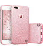 Apple iPhone 7 Plus / 8 Plus - Roze Switch Glitter hoesje - Anti Shock 1000 in 1 hoesje