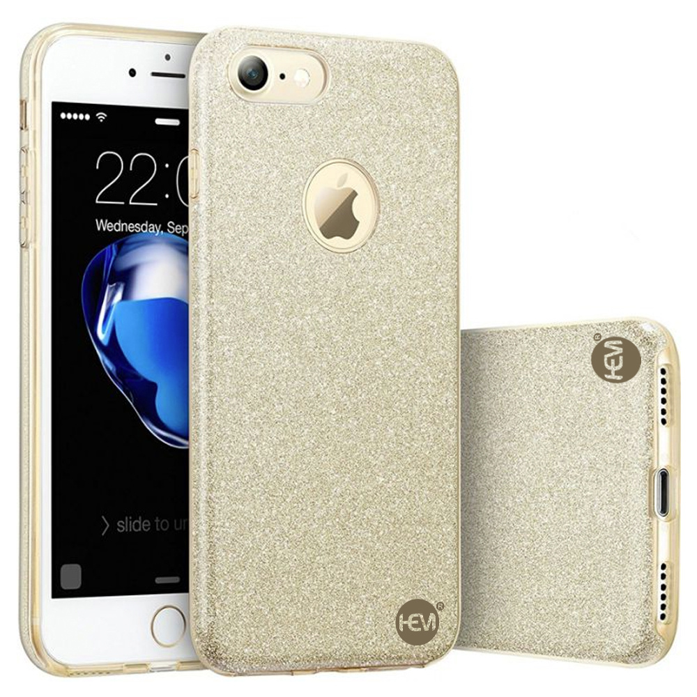 iPhone 5/5S/SE Gouden Switch Glitter hoesje Shock in 1 hoes