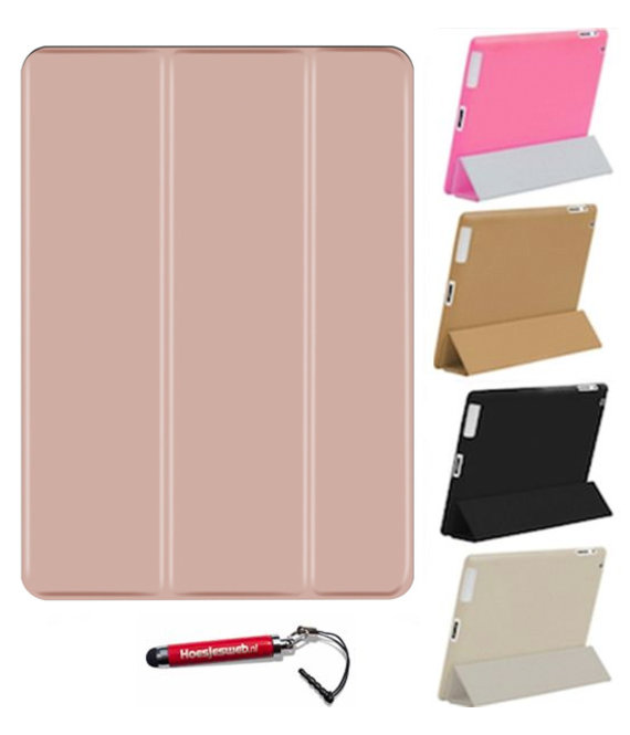 HEM HEM iPad Hoes geschikt voor iPad 10.2 (2019 / 2020 / 2021) - Rose Gold - 10,2 inch - Smart / Vouw Hoes - iPad 2019 / 2020 / 2021 hoes - iPad 7 / 8 / 9 hoes - 7e / 8e / 9e generatie hoes - Met Stylus Pen