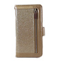 HEM HEM Apple iPhone X/XS - Magic Glitter Gold - Leren Rits Portemonnee Telefoonhoesje