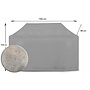 CUHOC COVER UP HOC Diamond bbq hoes waterdicht-150x56x105 cm - met Stormbanden en Trekkoord