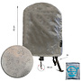 CUHOC COVER UP HOC Diamond bbq hoes rond -65x70 cm - Waterdicht met Stormbanden en Trekkoord